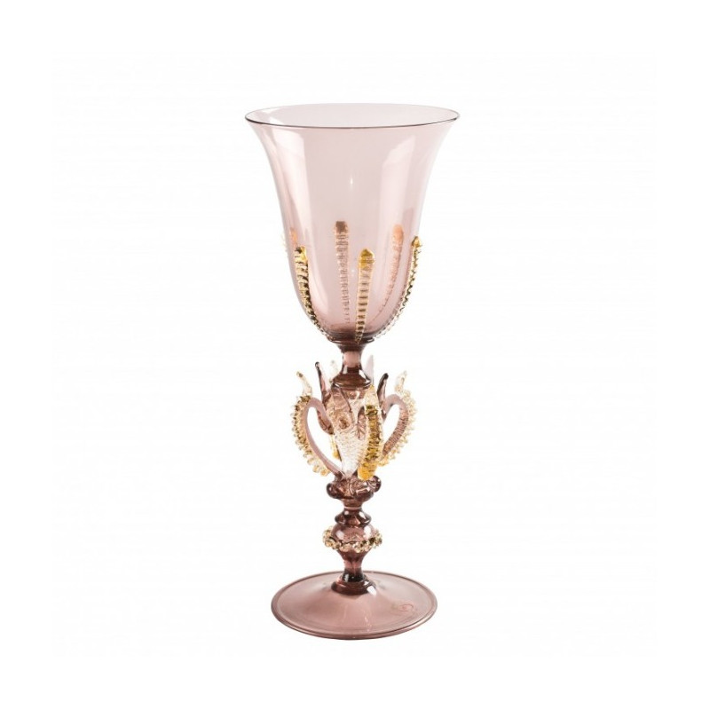 decorative goblet in murano glass