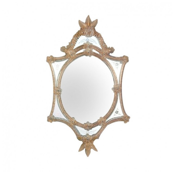 Specchio in vetro di Murano fatto a mano
