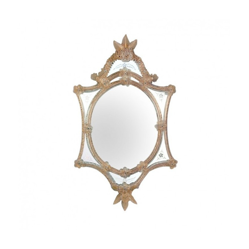 Handcrafted Murano glass mirror