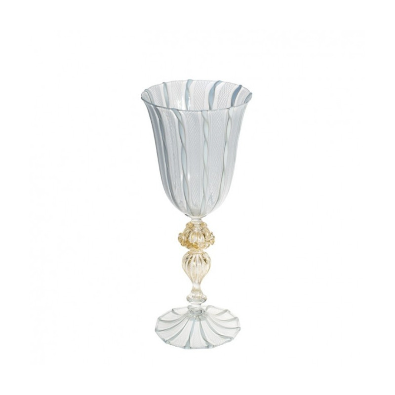 Murano glass goblet made in Italy