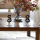 luxury candle holders pair murano
