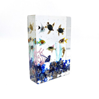 Murano glass aquarium sculpture