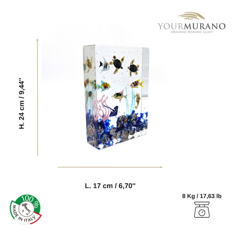 Murano Glass Ocean Sculpture