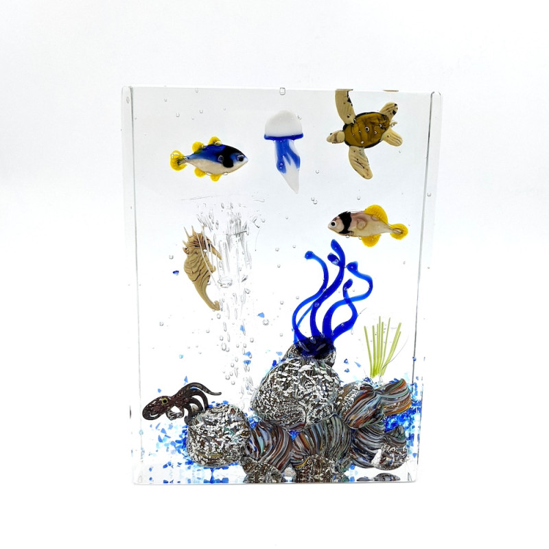 Scultura Oceano Vetro Murano