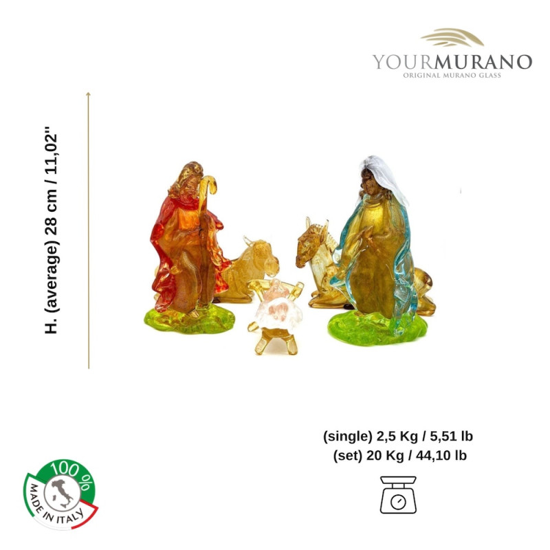 Christmas Gift Glass Nativity