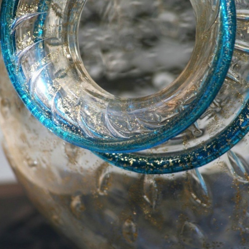 Trasparent Murano Glass Vase