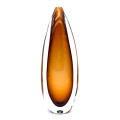 MILA AMBER Tall Murano Glass Vase Modern Design