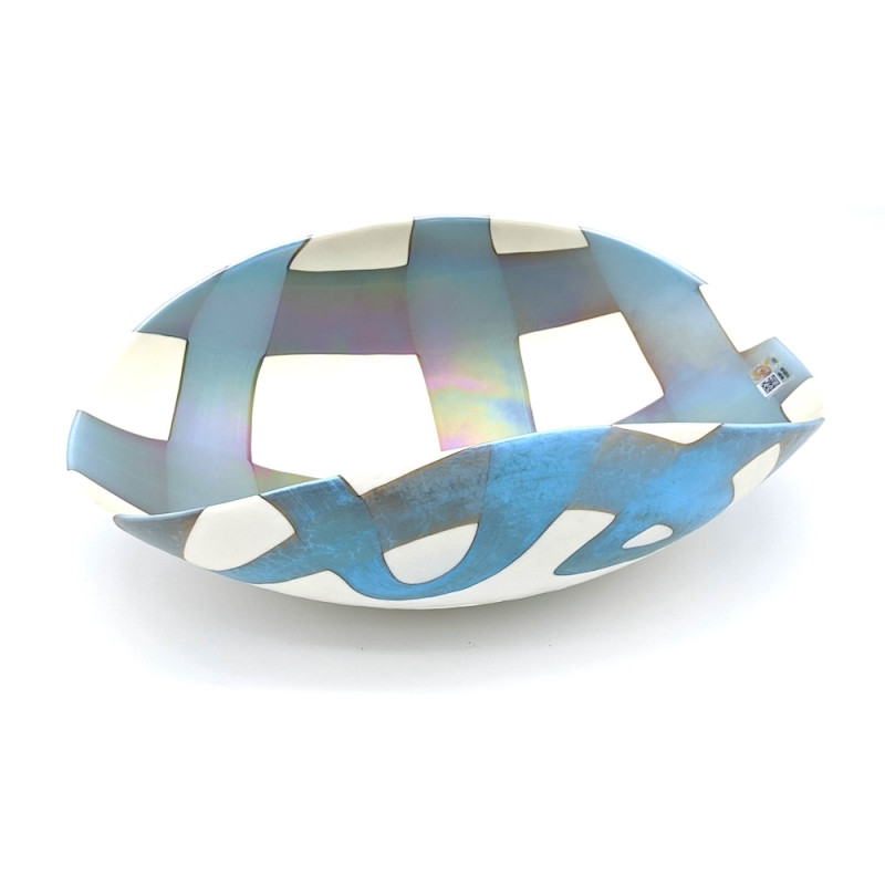Elegant Murano Glass Fruit Bowl