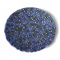 ACANTHUS Round blue decorative murrina plate