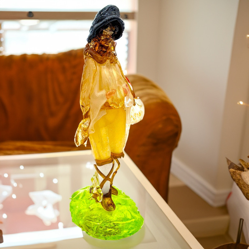 Shepherd Blown Glass Sculpture