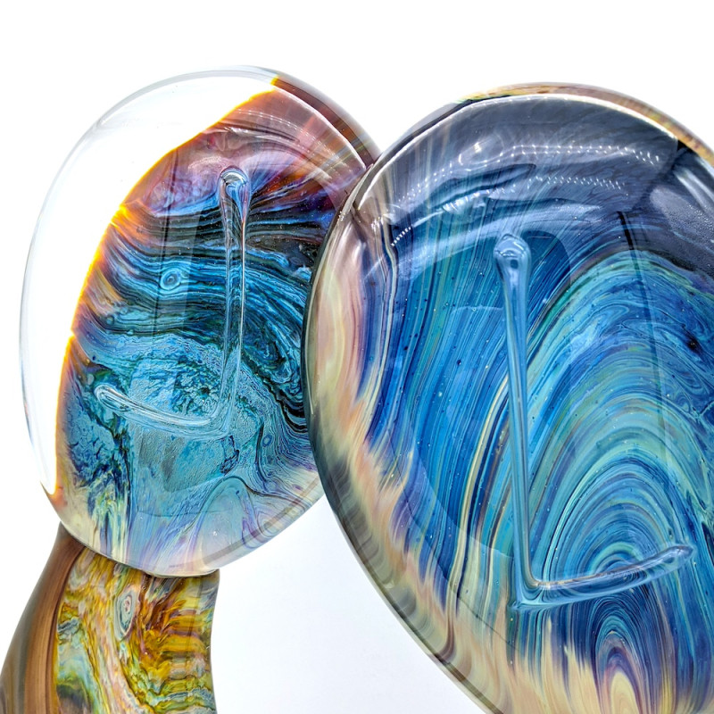 COUPLE Glass lovers elegant sculpture