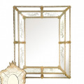 CA' SAGREDO squared gold mirror