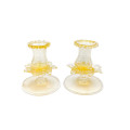 HEAVEN DUST Blossoming Elegance: Murano Glass Candleholders