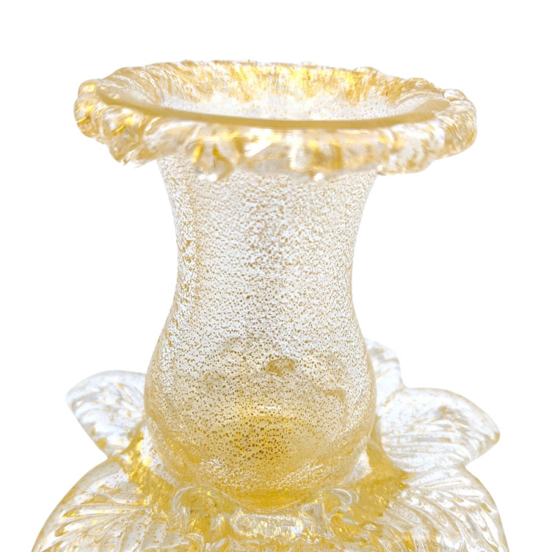 Gold and Crystal Candleholder