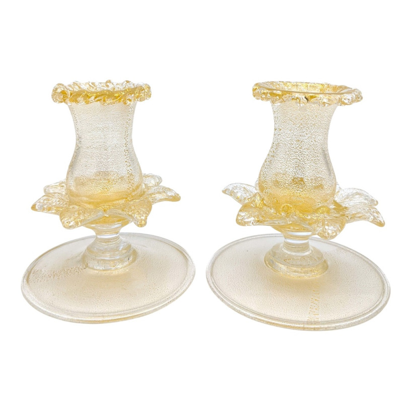 Classic Murano Glass Candleholders
