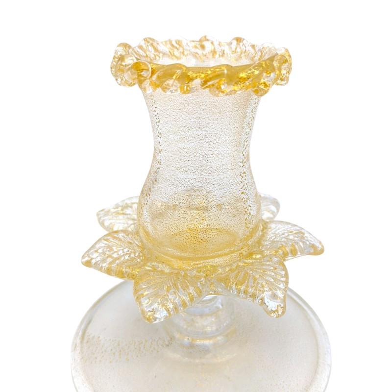 Elegante Set di Candelieri in Vetro