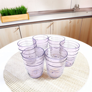 set of six Murano glass tumblers