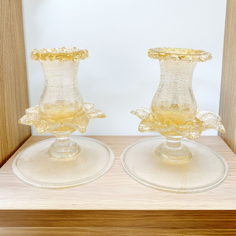 chic set of candle holders