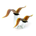 SURFINBIRDS Pair of birds in colorful glass