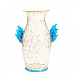 vase murano gold leaf