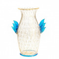 PEGASUS blue decoration classic glass vase