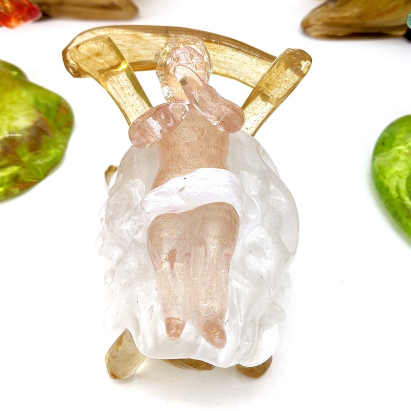 baby Jesus Murano glass sculpture