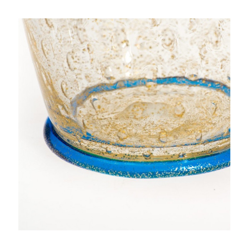 vase murano gold leaf