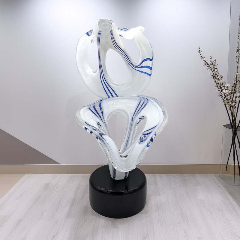 scultura artigianale in vetro di Murano