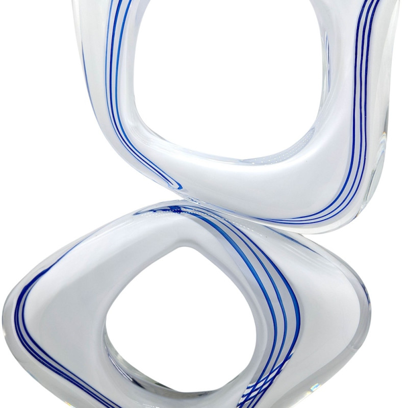 opera d'arte sofisticata in vetro di Murano