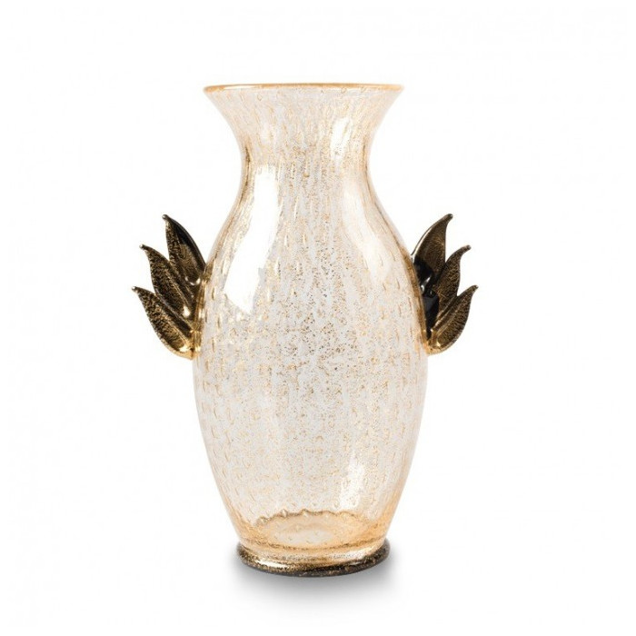 classic gold leaf vase