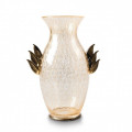 PEGASUS Black and gold glass vase for home decor