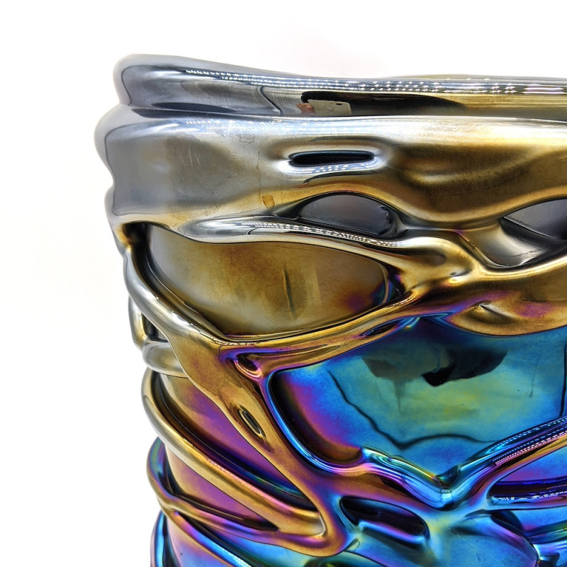 Murano uniquely shaped vase