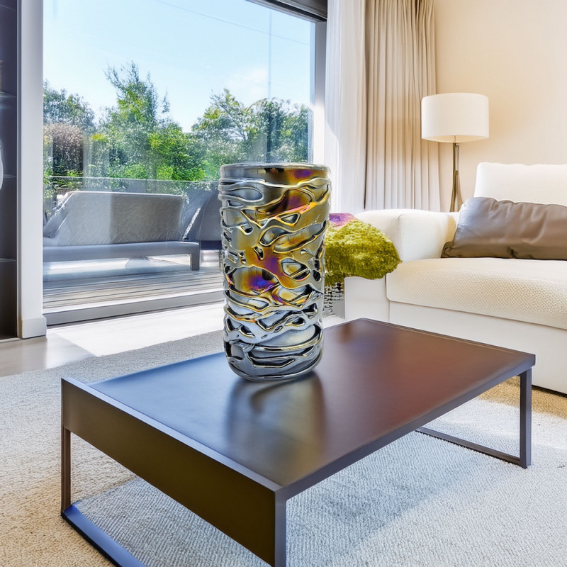 pearlized centerpiece vase