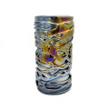 TENEBRIS TUBE Black Modern Murano Glass Vase | Made in Italy