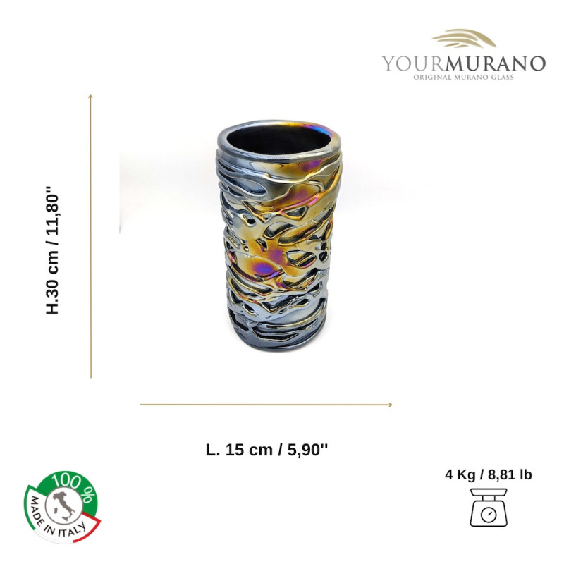 elegant and colorful tube vase