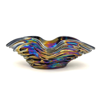 Black Murano Glass Bowl