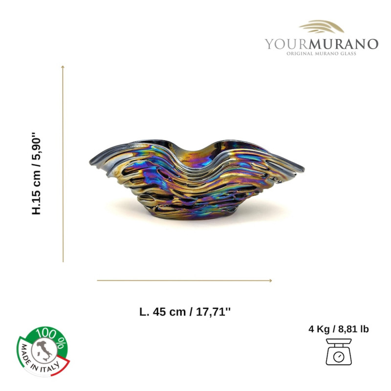 centrotavola multicolor di Murano