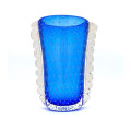 SKYLER Blue classic glass vase