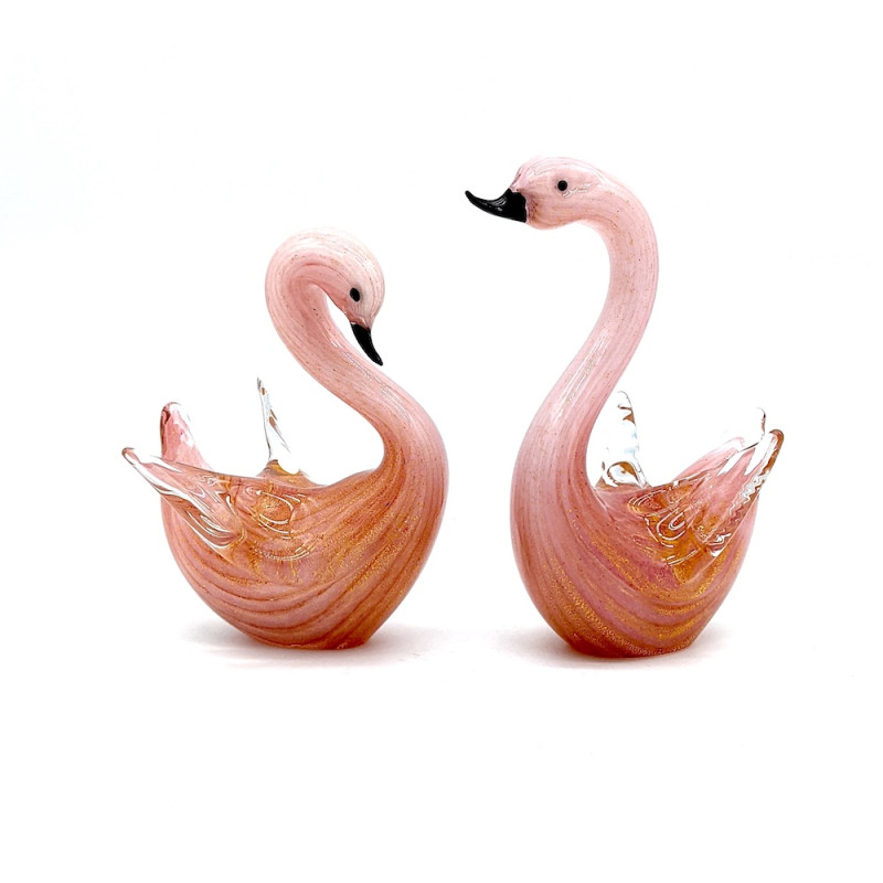 pair of swan figurines