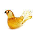 LEVIOSA UP Murano Glass Bird Sculpture with Gold Leaf – Exclusive Handcrafted Art