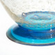 glass amphora vase glodleaf blue base
