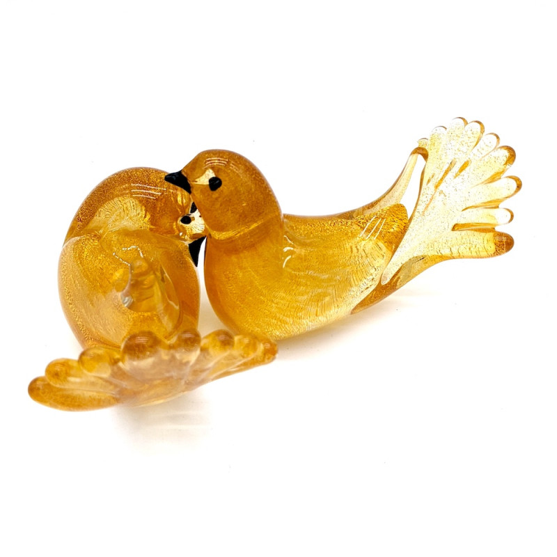 Murano glass birds