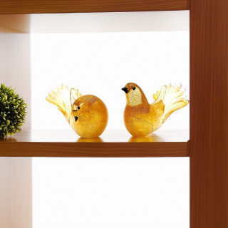 blown amber sculptures