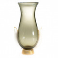 HELIOS Fumè glass decorative vase