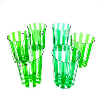 Murano Glass Green Tumblers