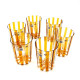 Murano Glass Amber Tumblers