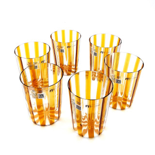 Murano Glass Amber Tumblers