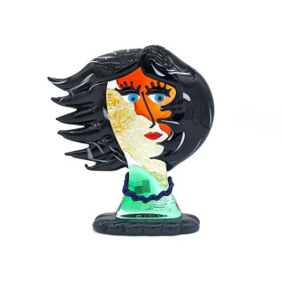 ANNA Scultura Femminile Astratta in Vetro Soffiato