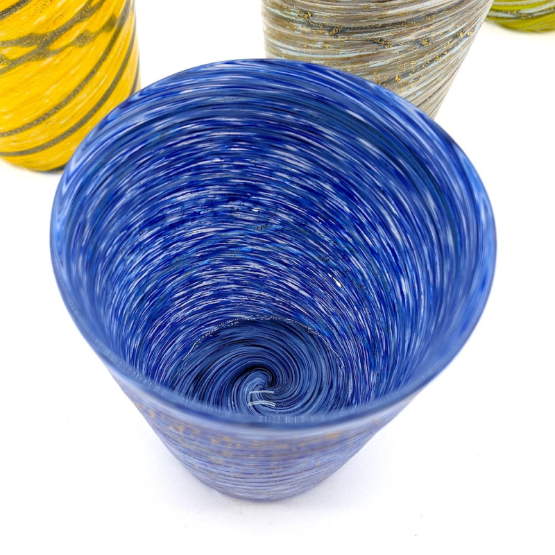 Six Murano glasses for decor