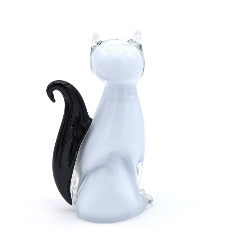 FELES gatto in vetro trasparente